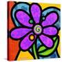 Pinwheel Daisy Purple-Steven Scott-Stretched Canvas