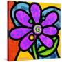 Pinwheel Daisy Purple-Steven Scott-Stretched Canvas
