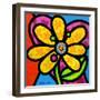 Pinwheel Daisy Yellow-Steven Scott-Framed Giclee Print