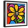Pinwheel Daisy Yellow-Steven Scott-Framed Giclee Print