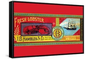 Pioneer Brand Fresh Lobster-null-Framed Stretched Canvas