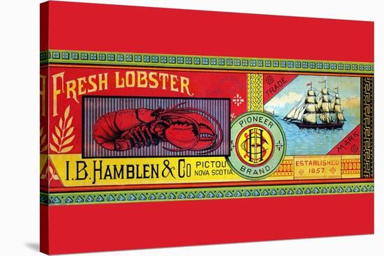 Pioneer Brand Fresh Lobster-null-Stretched Canvas