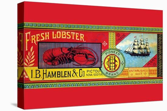 Pioneer Brand Fresh Lobster-null-Stretched Canvas