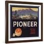 Pioneer Brand - Lindsay, California - Citrus Crate Label-Lantern Press-Framed Art Print
