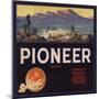 Pioneer Brand - Lindsay, California - Citrus Crate Label-Lantern Press-Mounted Art Print