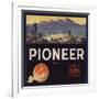 Pioneer Brand - Lindsay, California - Citrus Crate Label-Lantern Press-Framed Art Print