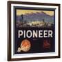 Pioneer Brand - Lindsay, California - Citrus Crate Label-Lantern Press-Framed Art Print