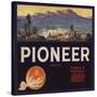 Pioneer Brand - Lindsay, California - Citrus Crate Label-Lantern Press-Stretched Canvas