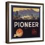 Pioneer Brand - Lindsay, California - Citrus Crate Label-Lantern Press-Framed Art Print