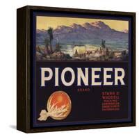 Pioneer Brand - Lindsay, California - Citrus Crate Label-Lantern Press-Framed Stretched Canvas