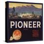 Pioneer Brand - Lindsay, California - Citrus Crate Label-Lantern Press-Stretched Canvas