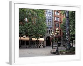 Pioneer Building and Totem Pole in Pioneer Square, Seattle, Washington, USA-Jamie & Judy Wild-Framed Photographic Print