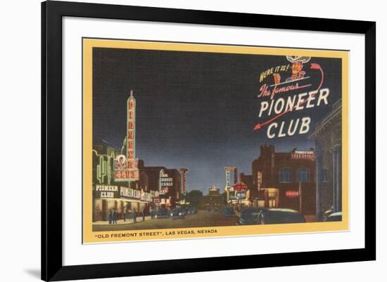 Pioneer Club, Las Vegas, Nevada-null-Framed Art Print