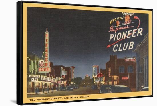 Pioneer Club, Las Vegas, Nevada-null-Framed Stretched Canvas