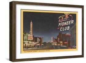 Pioneer Club, Las Vegas, Nevada-null-Framed Art Print