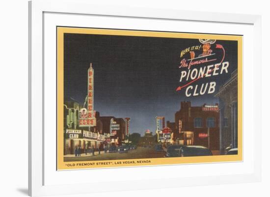 Pioneer Club, Las Vegas, Nevada-null-Framed Premium Giclee Print