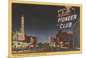 Pioneer Club, Las Vegas, Nevada-null-Mounted Premium Giclee Print