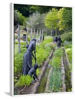 Pioneer Gardener Statue in Brigham Young Historic Park, Salt Lake City, Utah, USA-Richard Cummins-Framed Photographic Print