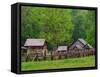 Pioneer Homestead, Great Smoky Mountains, North Carolina, USA-Adam Jones-Framed Stretched Canvas