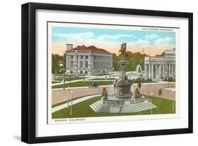 Pioneer Monument, Denver, Colorado-null-Framed Art Print