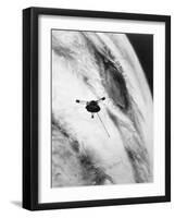 Pioneer Passing over Jupiter's Red Spot-null-Framed Photographic Print