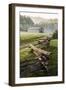 Pioneer's Barn, Split Rail Fence, Cades Cove, Great Smoky Mountains National Park, Tennessee, USA-null-Framed Photographic Print