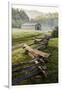 Pioneer's Barn, Split Rail Fence, Cades Cove, Great Smoky Mountains National Park, Tennessee, USA-null-Framed Photographic Print