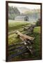 Pioneer's Barn, Split Rail Fence, Cades Cove, Great Smoky Mountains National Park, Tennessee, USA-null-Framed Photographic Print