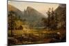 Pioneer's Home, Eagle Cliff, White Mountains,1859-Jasper Francis Cropsey-Mounted Giclee Print