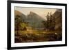 Pioneer's Home, Eagle Cliff, White Mountains,1859-Jasper Francis Cropsey-Framed Giclee Print