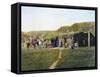 Pioneer's Sod House, 1887-null-Framed Stretched Canvas