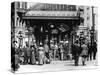 Pioneer Square and Pergola Crowds - Seattle, WA-Lantern Press-Stretched Canvas