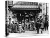 Pioneer Square and Pergola Crowds - Seattle, WA-Lantern Press-Stretched Canvas