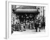 Pioneer Square and Pergola Crowds - Seattle, WA-Lantern Press-Framed Art Print