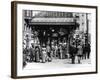 Pioneer Square and Pergola Crowds - Seattle, WA-Lantern Press-Framed Art Print