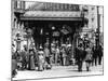 Pioneer Square and Pergola Crowds - Seattle, WA-Lantern Press-Mounted Art Print