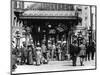 Pioneer Square and Pergola Crowds - Seattle, WA-Lantern Press-Mounted Art Print