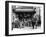 Pioneer Square and Pergola Crowds - Seattle, WA-Lantern Press-Framed Art Print