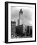 Pioneer Square and Smith Tower Construction - Seattle, WA-Lantern Press-Framed Art Print