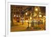 Pioneer Square in Seattle at Early Spring Night. Empty Street.-Iriana Shiyan-Framed Photographic Print