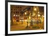 Pioneer Square in Seattle at Early Spring Night. Empty Street.-Iriana Shiyan-Framed Photographic Print