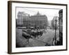 Pioneer Square Panoramic View - Seattle, WA-Lantern Press-Framed Art Print