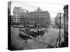 Pioneer Square Panoramic View - Seattle, WA-Lantern Press-Stretched Canvas