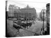 Pioneer Square Panoramic View - Seattle, WA-Lantern Press-Stretched Canvas