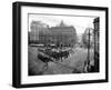 Pioneer Square Panoramic View - Seattle, WA-Lantern Press-Framed Art Print