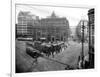 Pioneer Square Panoramic View - Seattle, WA-Lantern Press-Framed Art Print