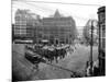 Pioneer Square Panoramic View - Seattle, WA-Lantern Press-Mounted Art Print