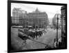 Pioneer Square Panoramic View - Seattle, WA-Lantern Press-Framed Art Print