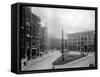 Pioneer Square, Seattle, WA-Asahel Curtis-Framed Stretched Canvas