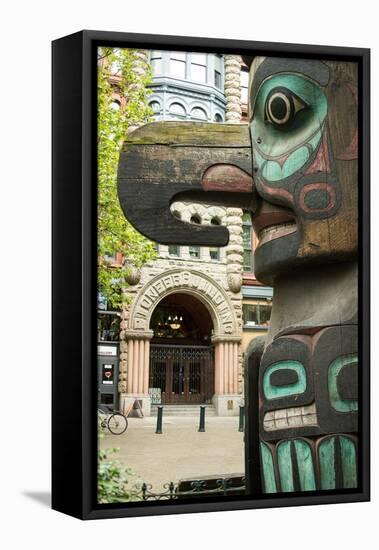 Pioneer Square Seattle-Steve Gadomski-Framed Stretched Canvas